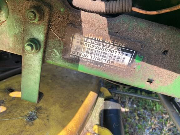 Image of John Deere GT235 equipment image 1