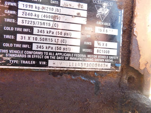 Image of Vermeer BC1000XL equipment image 3