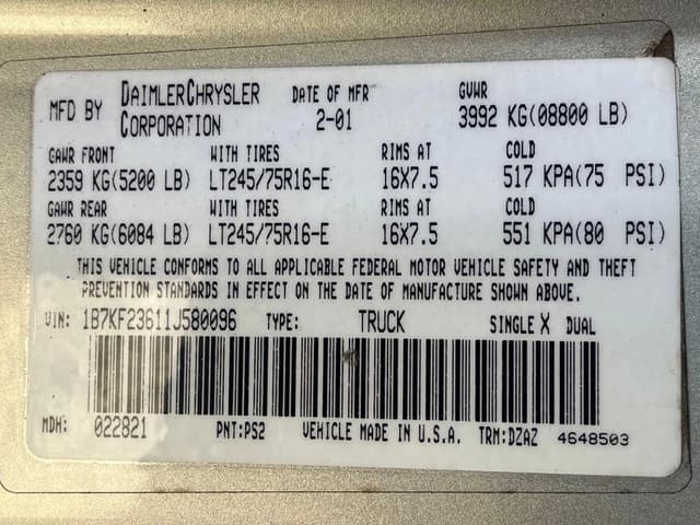 Image of Dodge Ram 2500 equipment image 4