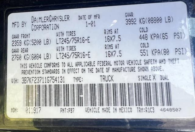 Image of Dodge Ram 2500 equipment image 3