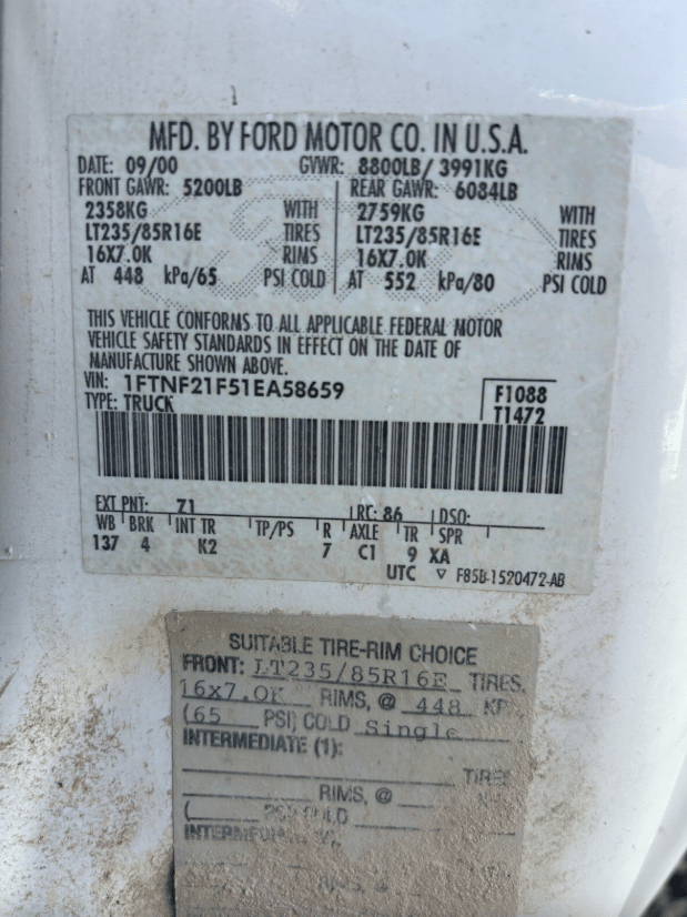 Image of Ford F-250 equipment image 4
