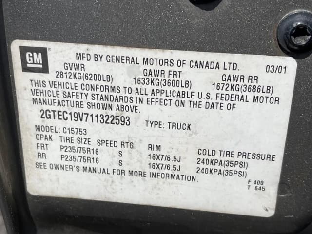 Image of GMC 1500 equipment image 3