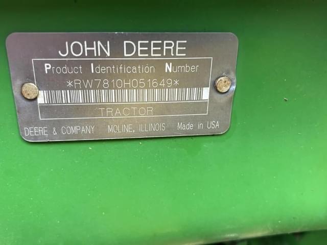 Image of John Deere 7810 equipment image 4