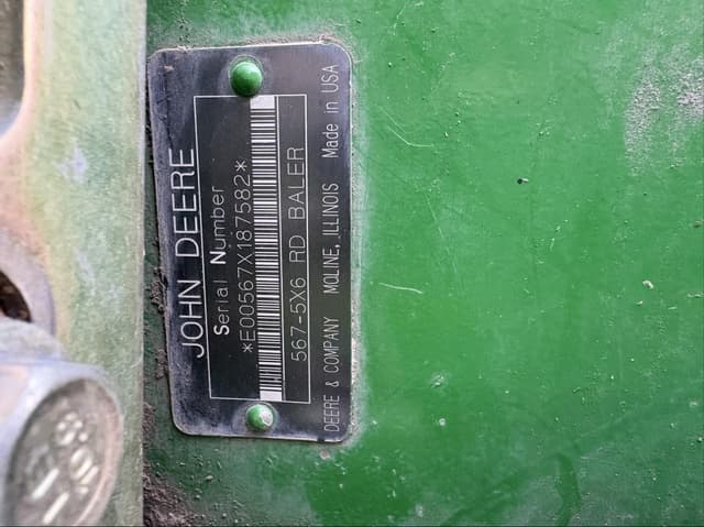 Image of John Deere 567 equipment image 1