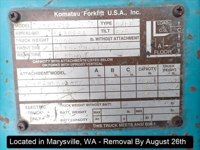 Image of Komatsu FG25T-12 equipment image 4