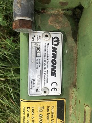 Image of Krone AM283S equipment image 1