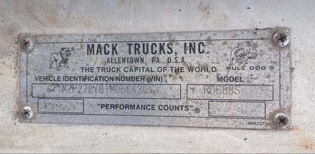 Image of Mack RD688S equipment image 1