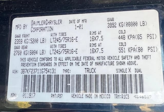 Image of Dodge Ram 2500 equipment image 4