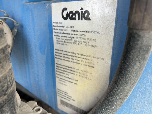 Image of Genie S60 equipment image 4
