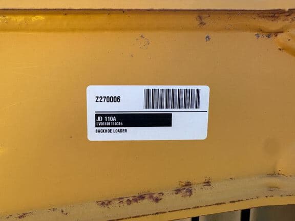 Image of John Deere 110A equipment image 4