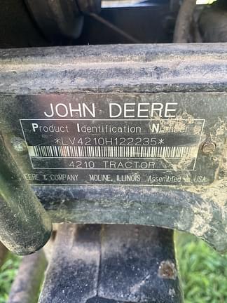 Image of John Deere 4210 equipment image 1