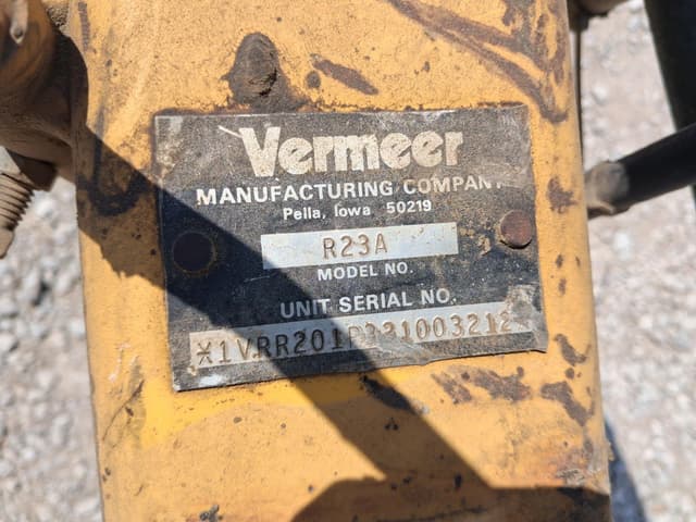 Image of Vermeer R23A equipment image 3