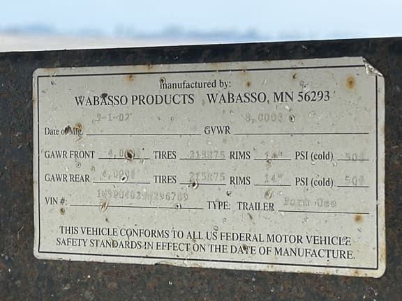 Image of Wabasso Undetermined equipment image 3