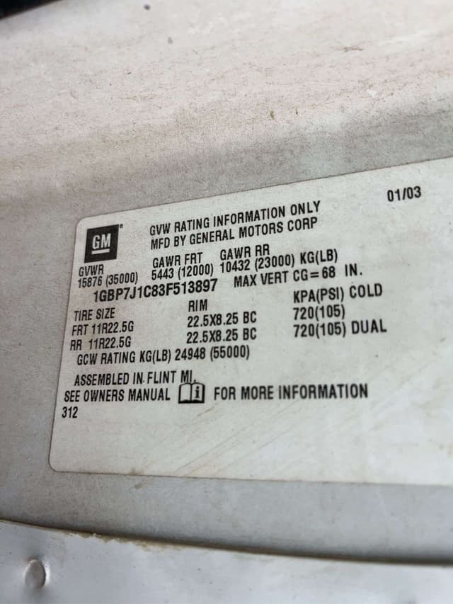 Image of Chevrolet C7500 equipment image 2