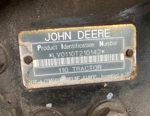 Image of John Deere 110 equipment image 2