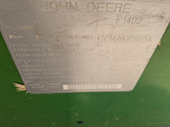 Image of John Deere 1420 equipment image 4