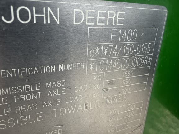 Image of John Deere 1445 equipment image 4