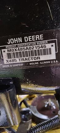 Image of John Deere X485 equipment image 2
