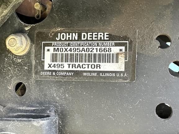 Image of John Deere X495 Image 1