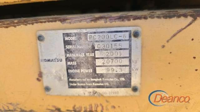 Image of Komatsu PC200-6 equipment image 3