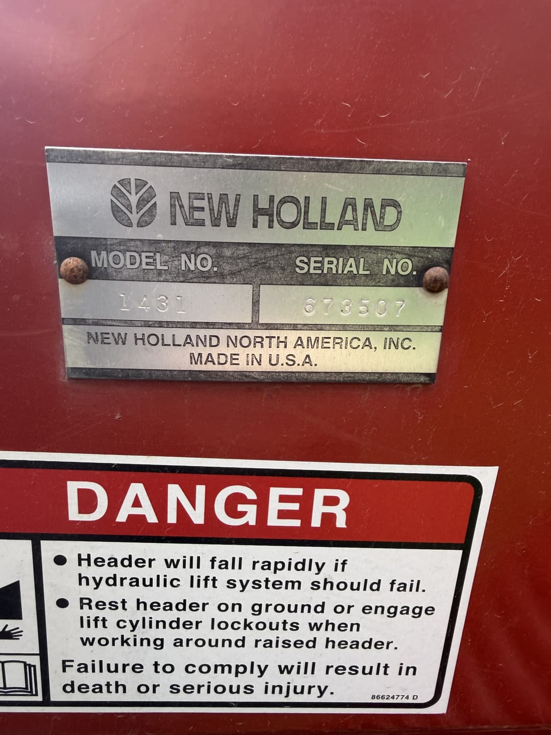 Image of New Holland 1431 Image 1