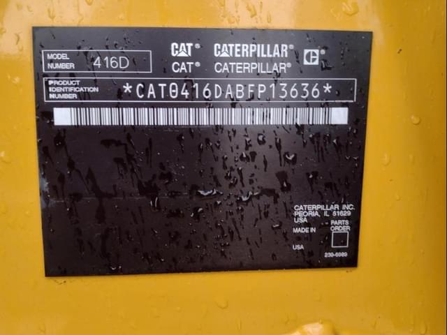 Image of Caterpillar 416D equipment image 4