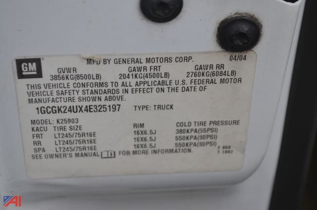 Image of Chevrolet 2500HD equipment image 4