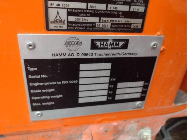 Image of Hamm 3307 equipment image 4