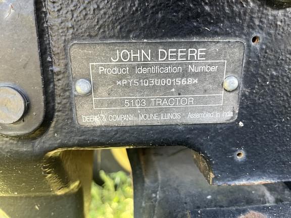 Image of John Deere 5103 equipment image 1