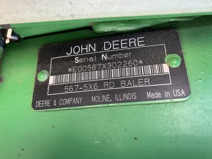 Image of John Deere 567 equipment image 2