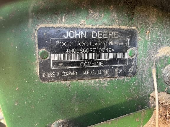 Image of John Deere 9860 STS equipment image 2