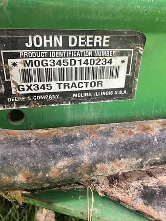 Image of John Deere GX345 equipment image 2