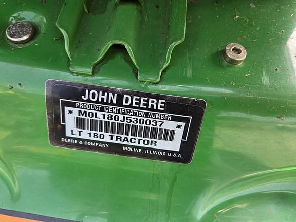 Image of John Deere LT180 equipment image 4