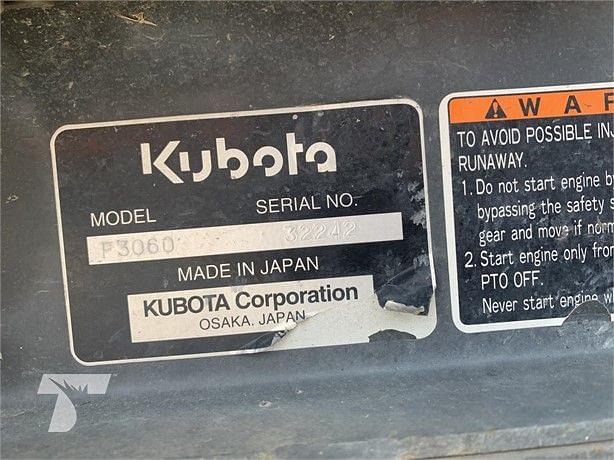 Image of Kubota F3060 equipment image 4