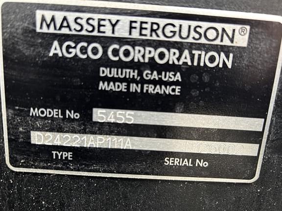 Image of Massey Ferguson 5455 equipment image 1