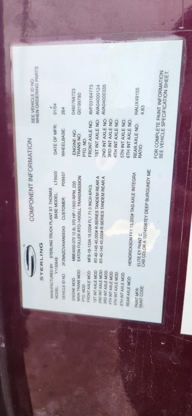 Image of Sterling LT9500 equipment image 4