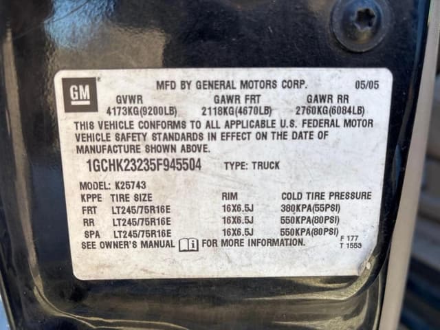 Image of Chevrolet 2500 equipment image 4