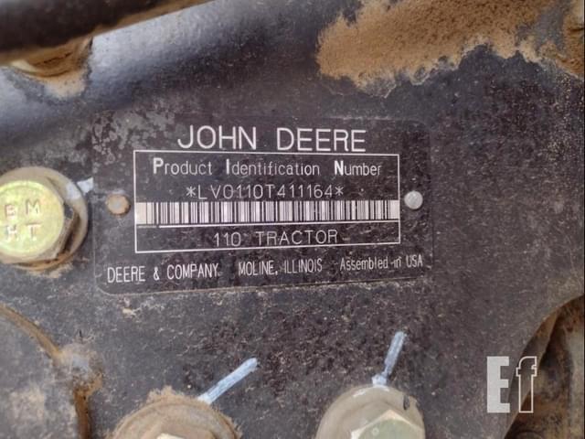 Image of John Deere 110 equipment image 4