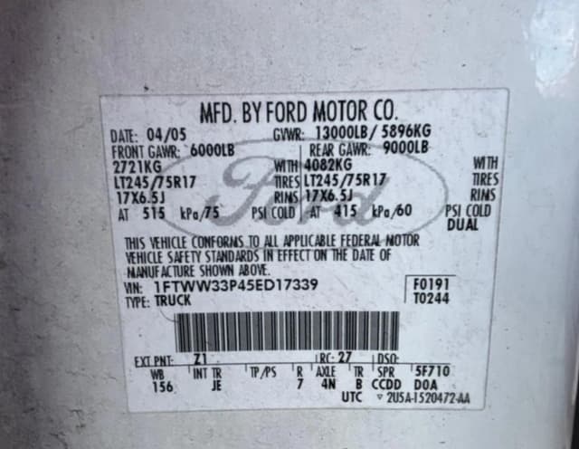 Image of Ford F-350 equipment image 4