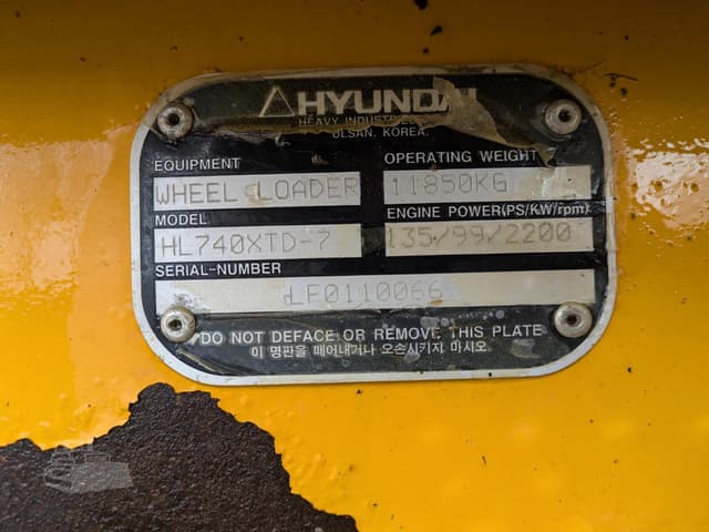 Image of Hyundai HL740XTD-7 equipment image 2
