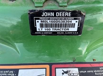 Image of John Deere LT160 equipment image 2