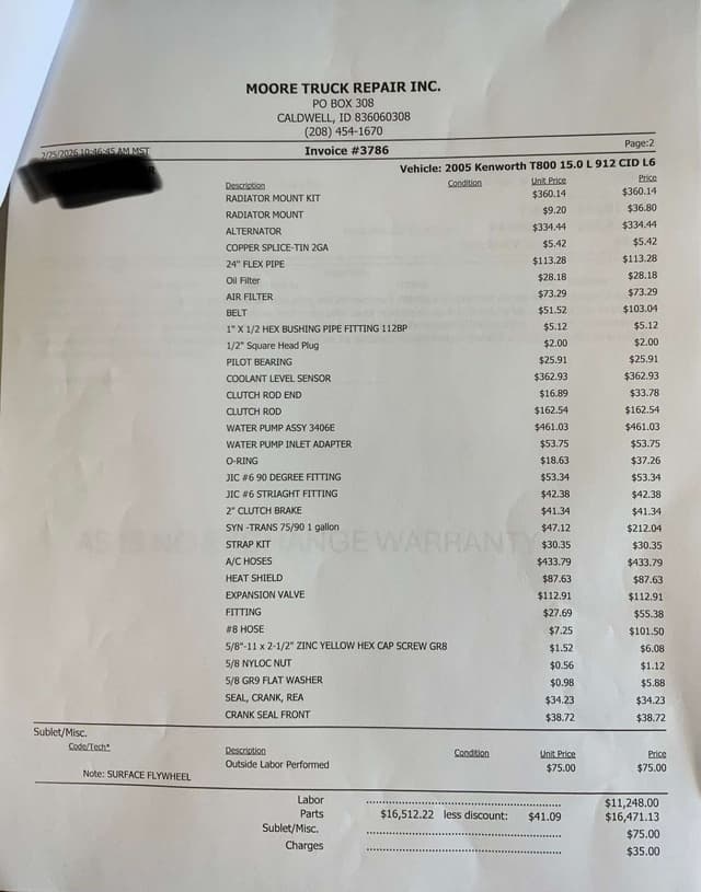 Image of Kenworth T800B equipment image 2