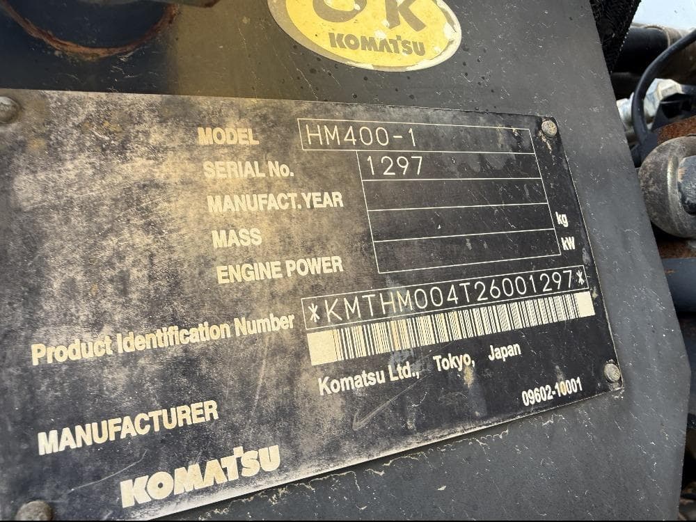 Image of Komatsu HM400 Image 1