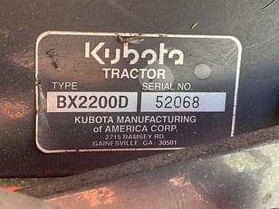 Main image Kubota BX2200D 6