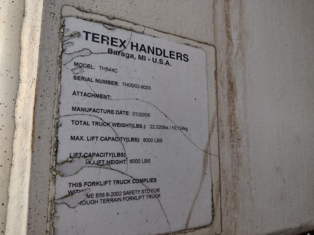 Image of Terex TH844C equipment image 4