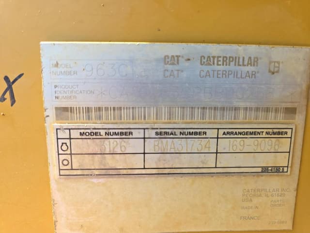 Image of Caterpillar 963C equipment image 1