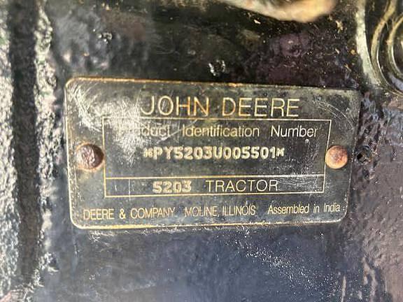 Image of John Deere 5203 equipment image 1