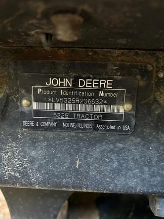 Image of John Deere 5325 equipment image 1