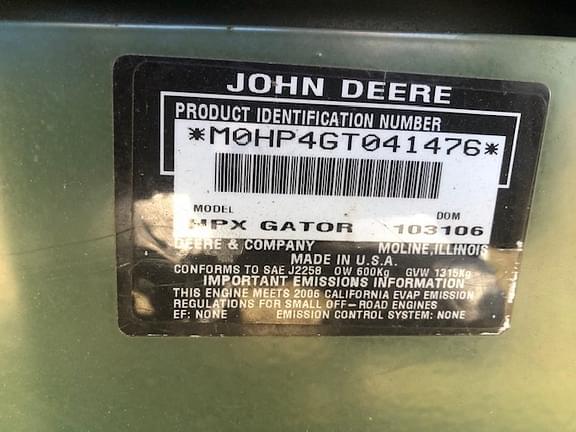 Image of John Deere Gator HPX equipment image 1