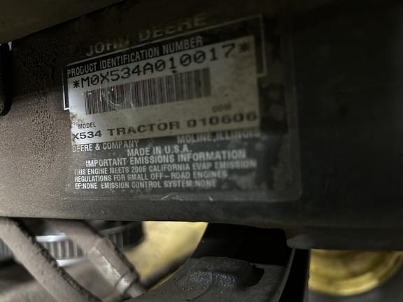 Image of John Deere X534 equipment image 3
